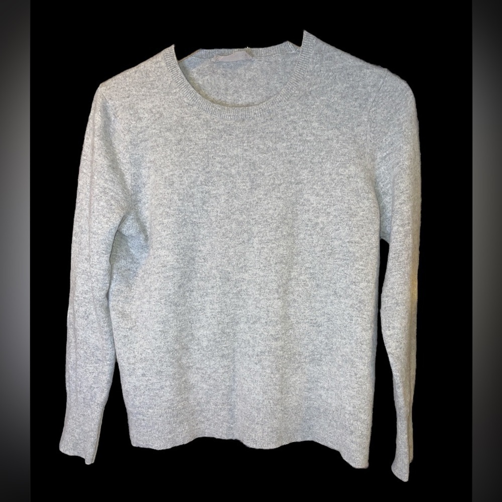 EVERLANE cashmere Classic Crew gray sweater large